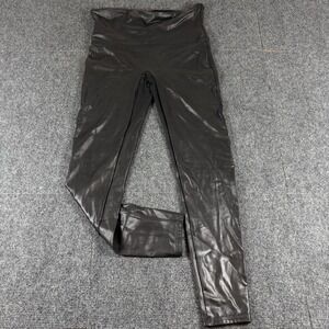 Women's XL Spanx Faux‎ Patent Leather leggings black